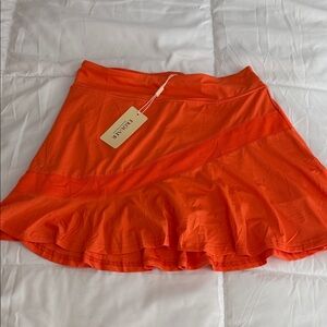 Flowlar Women's Bright Orange Skort